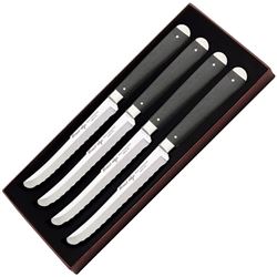 CASE Steak Knife Set Smooth Ebony, CA11000, USA  Four Piece Set
