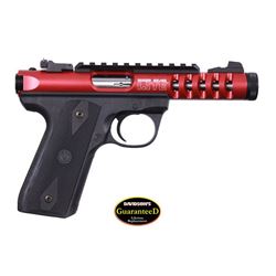 RED Ruger 22/45 Lite .22LR Pistol, 4.4" 1/2-28 Threaded BRL, NEW IN BOX, #3910