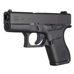 GLOCK 43, 9mm, Fixed Sights, 6 Shot, NEW IN BOX, 6.26" Overall Length, 1.02" Wide