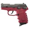 Image 1 : SCCY CPX1-CB Pistol, DAO, 9mm, 10 Shot, Safety, Crimson Red/Black Slide