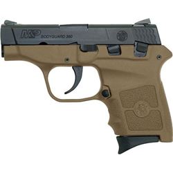 Smith & Wesson Bodyguard 6 Shot, FLAT DARK EARTH, 380ACP, 10167, NEW IN BOX