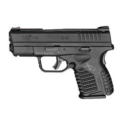 Springfield, XDS, Striker Fired, 9MM, 3.3" Barrel, Polymer Frame, Fiber Optic Front Sight, 8Rd