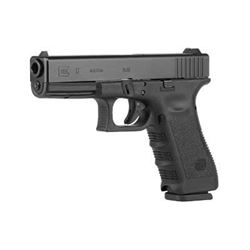 Glock, 17, Safe Action, Full Size, 9MM, 4.49" Barrel, Polymer Fame, Fixed Sights, 17Rd,