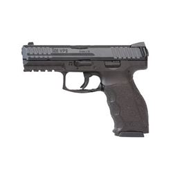 HK, VP9, Semi-automatic, 9MM, 4.09" Barrel, Polymer Frame, Black Finish, 3 Dot Sights, 15Rd