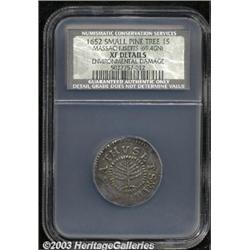 1652 SHILNG Pine Tree Shilling, Small Planchet,