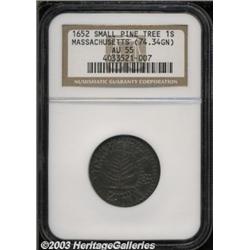 1652 SHILNG Pine Tree Shilling, Small Planchet