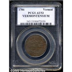 1786 COPPER Vermont Copper, VERMONTENSIUM AU53