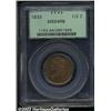 Image 1 : 1833 1/2 C MS64 Red and Brown PCGS.