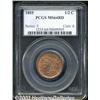 Image 1 : 1855 1/2 C MS64 Red PCGS.