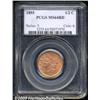 Image 1 : 1855 1/2 C MS64 Red PCGS.