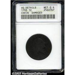 1793 Chain 1C AMERICA--Damaged--ANACS.