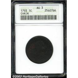 1793 1C Chain Periods AG3 ANACS.