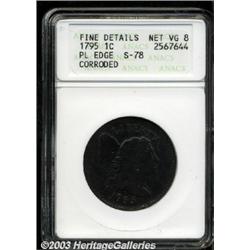 1795 1C Plain Edge--Corroded--ANACS.