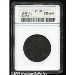 1797 1C Reverse of 1797, Stems VF20 ANACS.