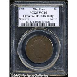 1798 1C First Hair Style--Obverse Double Struck