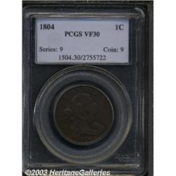 1804 1C VF30 PCGS.