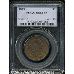 1805 1C MS62 Brown PCGS.