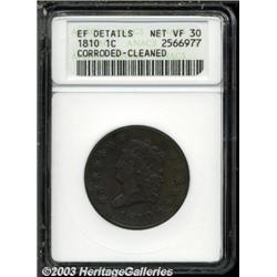 1810 1C--Corroded, Cleaned--ANACS.