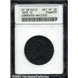 1813 1C--Corroded, Whizzed--ANACS.