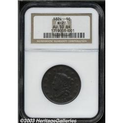 1824 1C AU50 NGC.