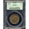 Image 1 : 1837 1C Head of 1838 MS65 Brown PCGS.