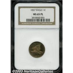 1857 1C MS65 Prooflike NGC.