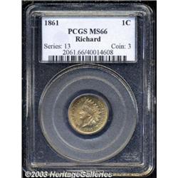 1861 1C MS66 PCGS.