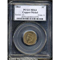 1864 1C Copper-Nickel MS64 PCGS.