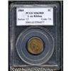 Image 1 : 1864 1C L On Ribbon MS63 Red and Brown PCGS.