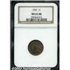 Image 1 : 1866 1C MS65 Red and Brown NGC.