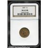 Image 1 : 1869 1C MS63 Red and Brown NGC.