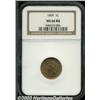 Image 1 : 1869 1C MS66 Red and Brown NGC.