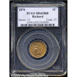 1870 1C MS65 Red PCGS.