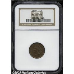 1872 1C MS64 Brown NGC.