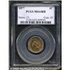Image 1 : 1877 1C MS64 Red and Brown PCGS.