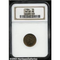 1884 1C MS66 Red and Brown NGC.