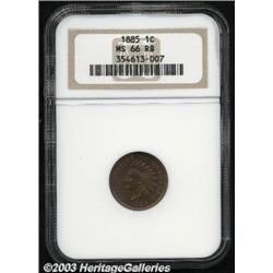 1885 1C MS66 Red and Brown NGC.
