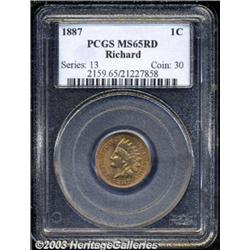 1887 1C MS65 Red PCGS.