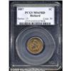 Image 1 : 1887 1C MS65 Red PCGS.