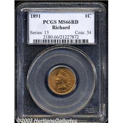 1891 1C MS66 Red PCGS.