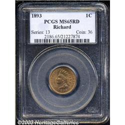 1893 1C MS65 Red PCGS.