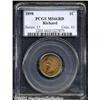 Image 1 : 1898 1C MS66 Red PCGS.