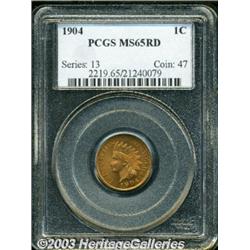 1904 1C MS65 Red PCGS.