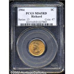 1904 1C MS65 Red PCGS.