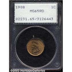 1908 1C MS65 Red PCGS.