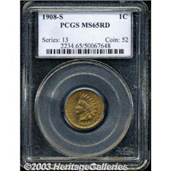 1908-S 1C MS65 Red PCGS.