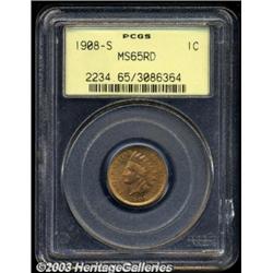 1908-S 1C MS65 Red PCGS.