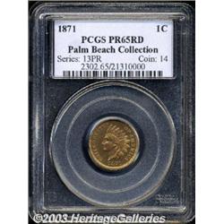 1871 1C PR65 Red PCGS.