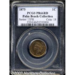 1875 1C PR66 Red PCGS.