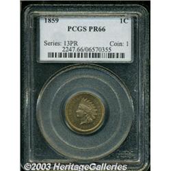 1859 1C PR66 PCGS.